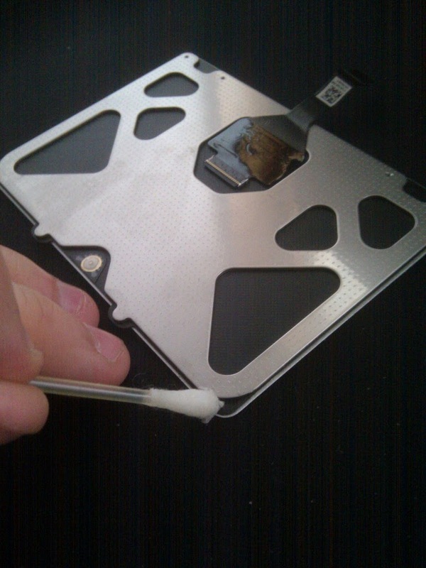 Reinigung des Trackpads